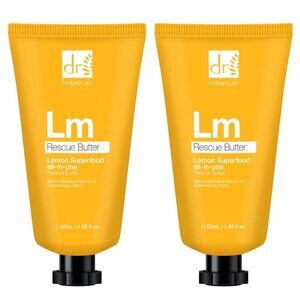 NIB 2 Dr Botanicals Lemon Superfood All-In-One Dry Skin Rescue Butter Skin Balm